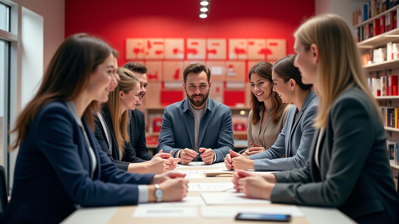 企業のチームビルディング風景